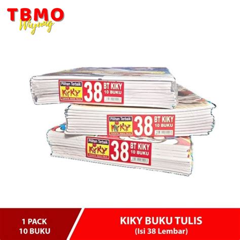 Jual Tbmo Buku Tulis Kiky Polos Per Pack Isi Pcs Shopee Indonesia