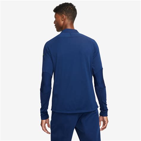 Nike Therma Fit Winter Warrior Academy Drill Top Void Blau Volt