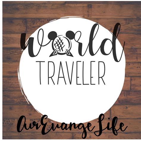 Disney World Traveler Svg File Epcot World Showcase By Ourevangelife On Etsy Etsy