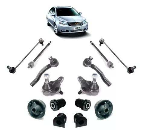 Kit Bucha Pivo Bieleta Axial Terminal Geely Ec7 1 Linha