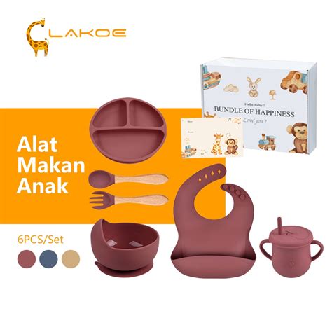 Jual Lakoeofficialmall Pcs Set Peralatan Makan Bayi Alat Makan Bayi