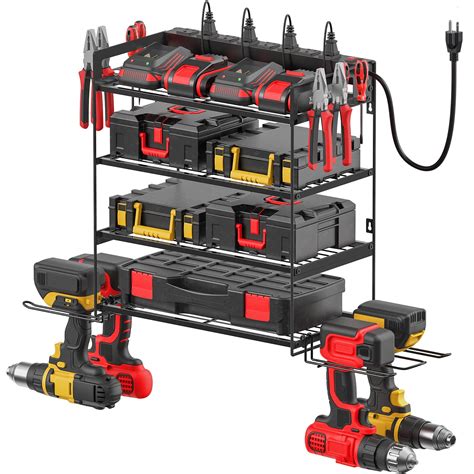 Amazon Cccei Garage Tools Storage With Charging Station Power