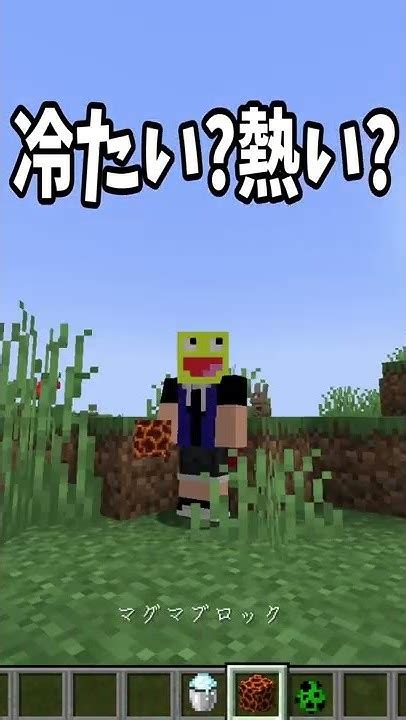 マグマブロックのダメージは粉雪で相殺できるshorts【minecraft 】 Youtube