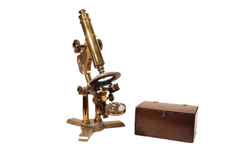 Antique Bausch And Lomb Brass Microscope At 1stdibs