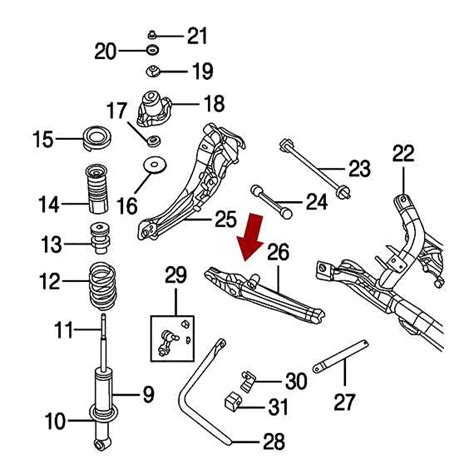 Exploring The Intricate Rear Suspension Parts Of The Jeep Compass