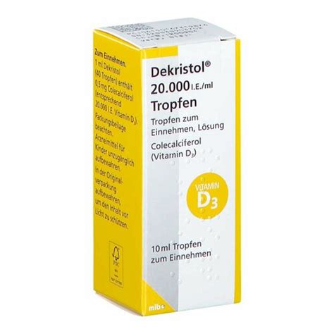 Dekristol 20 000 I E Ml Tropfen 10 Ml Preise