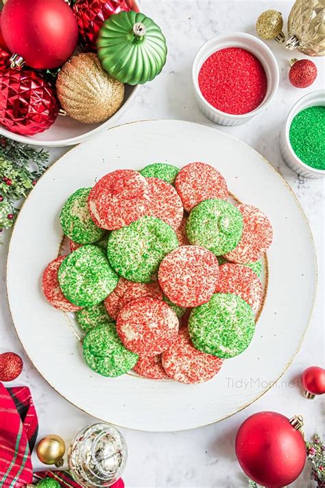 Easy Christmas Drop Sugar Cookies With Sanding Sugar Tidymom