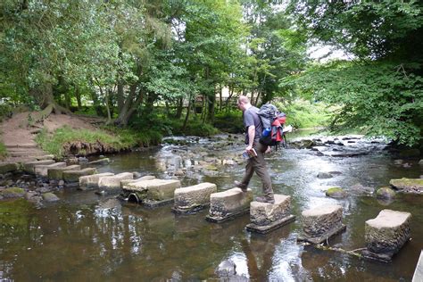 Stepping Stones At Egton Bridge Time To Cross The Esk Day Flickr