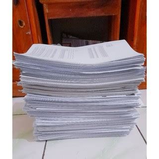 Jual Kertas Bekas Ukuran A4 F4 Kosong Sebelah Kertas HVS Bekas