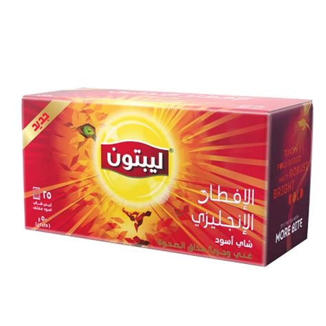 Buy Lipton Flavoured Black English Breakfast Tea 25 Bags توصيل