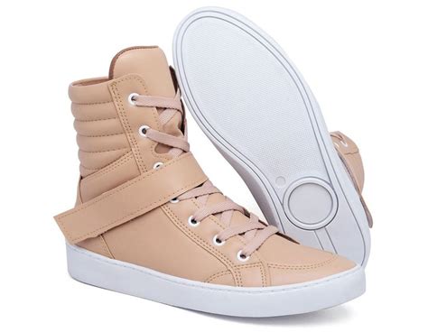 Tênis Cano Alto Fitness Nude Velcro Tenehi TENEHI Calçados