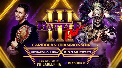 Caribbean Title Match Set For Mlw Battle Riot Tapings