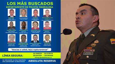 Revelan Cartel De Los Más Buscados En El Magdalena Colombia News