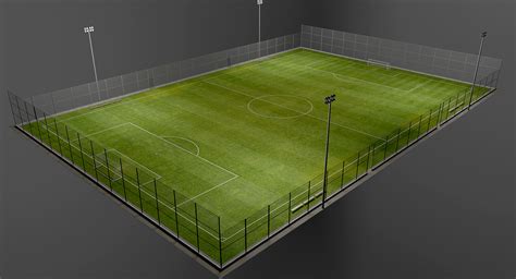 Soccer Field 3d Model 49 Obj 3ds Fbx Max Free3d