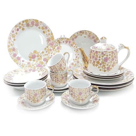 Jual Perlengkapan Makan Dinner Set Vicenza D22 Lolli Poppy Padi Lily