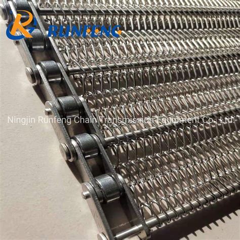 Ss Stainless Steel Chain Spiral Conveyor Belt Metal Balance Weave