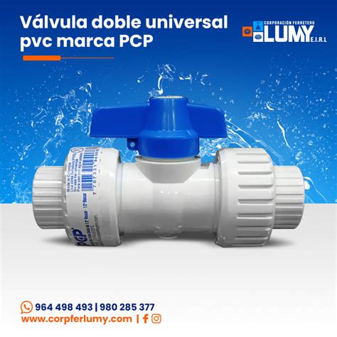 Válvula de PVC doble universal Era Corporación Ferretero Lumy