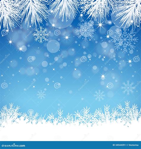 Blue Snowflake Background - Illustration Stock Vector - Illustration of ...