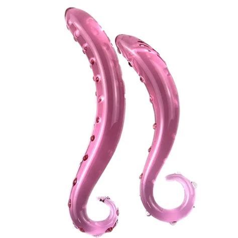 2021 New Waterproof Glass Dildo Plug Butt Pleasure Manual Clitoral Stimulation Adult