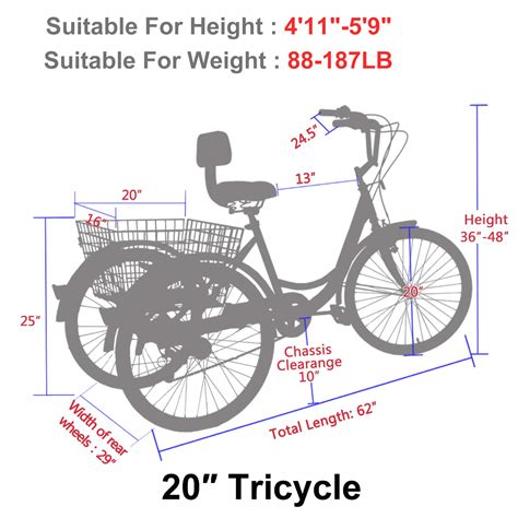 Barbella Inch Adult Tricycle Speed Wheel Bike Adult Trikes