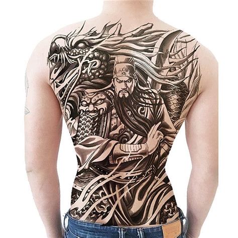 Samurai Warrior Back Tattoo