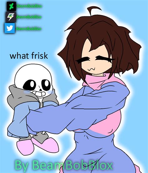 Sans X Frisk By Beambobblox On Deviantart