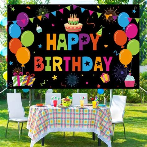 TISSU DE FOND Vibrant Pour C L Brations D Anniversaire 5 9 X 3 61 Pieds