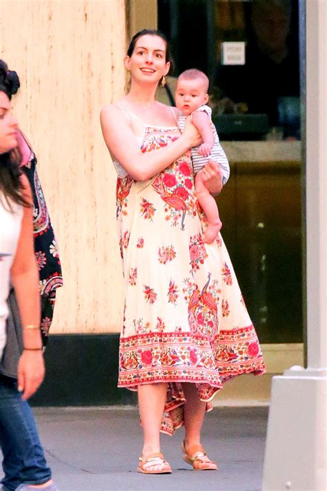 Anne Hathaway Out With Husband New Baby Boy Nyc