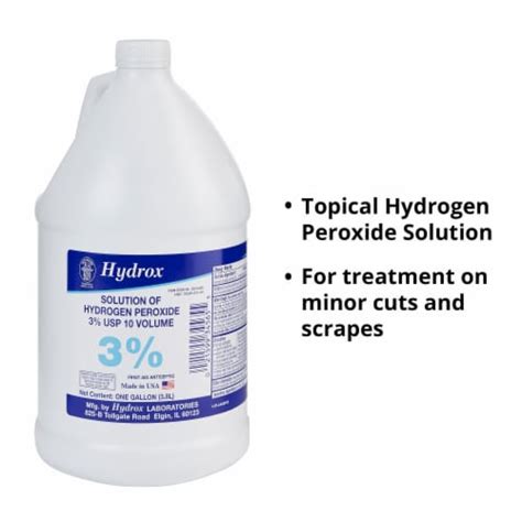 Hydrox Antiseptic Hydrogen Peroxide 1 Gal Bottle Topical Liquid 3 Strength 1 Fry’s Food Stores