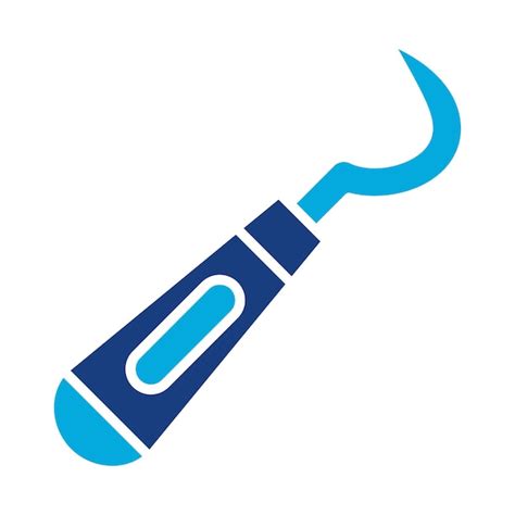 Premium Vector Dental Probe Duotone Illustration