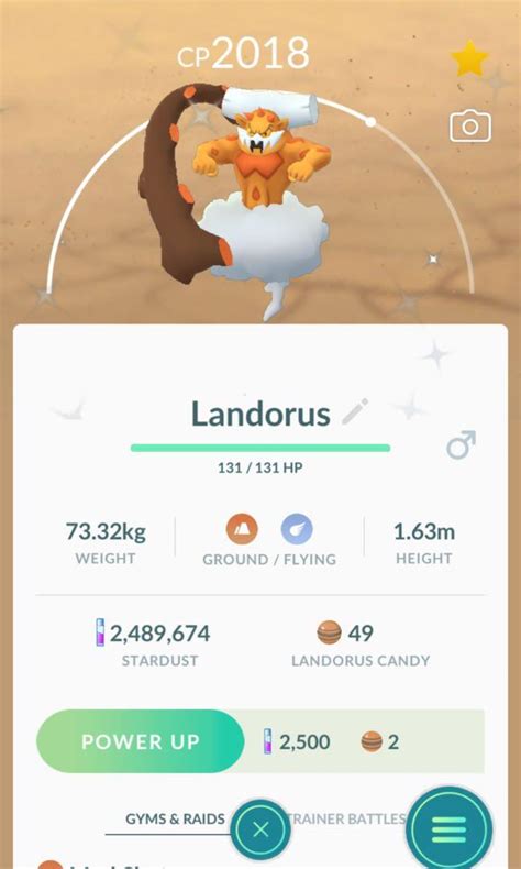 High IV shiny Landorus Pokémon Go Video Gaming Gaming Accessories