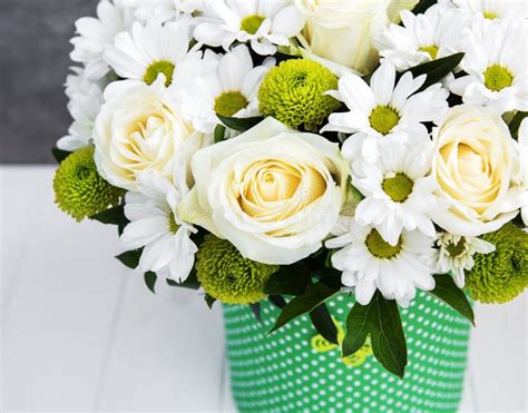 Bouquet of white flowers stock image. Image of greeting - 132320109