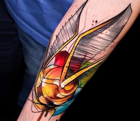 Golden Snitch Tattoo By Uncl Paul Knows Post 28505 Snitch Tattoo