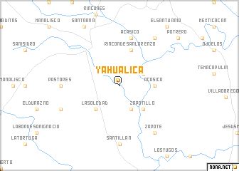 Yahualica (Mexico) map - nona.net