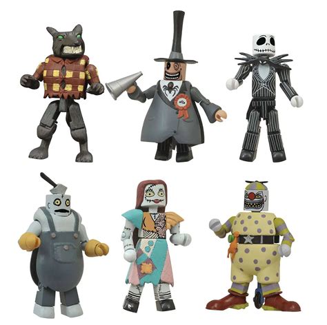 Nightmare Before Christmas Minimates Jack, Sally, Mayor, Wolfman ...