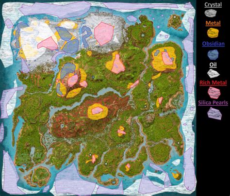 ARK: Survival Ascended Resource Map