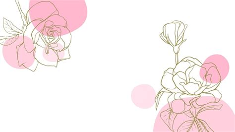 Fondo Floral Plano Dibujado A Mano Vector Premium