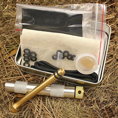 Brass Fire Piston Kit Outdoor Emergency Tool Aluminium Alloy Fire ...