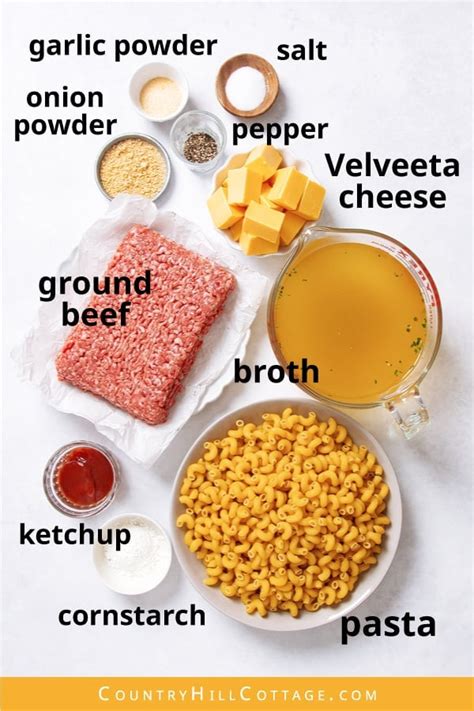 Homemade Hamburger Helper Recipe With Velveeta Cheese