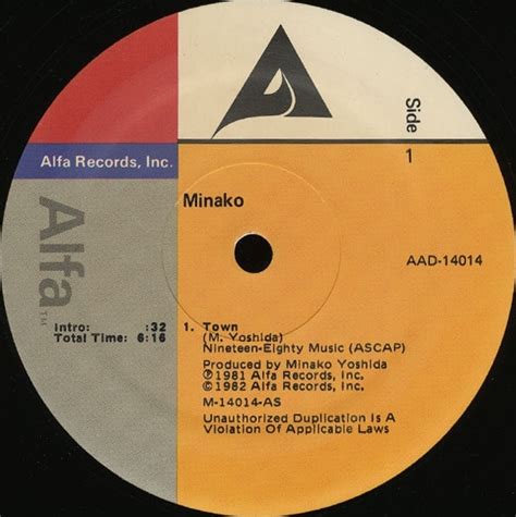 Town Black Eye Lady By Minako Yoshida Single Disco