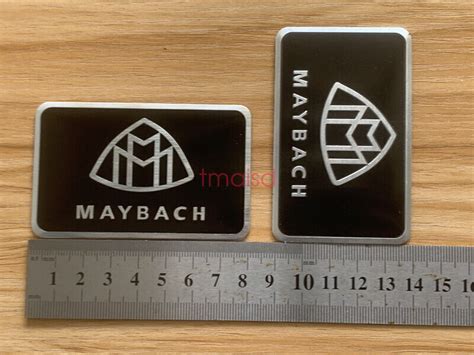 2PC Maybach Car Badge Emblem Decal Stickers For Mercedes C63 CL63 E63