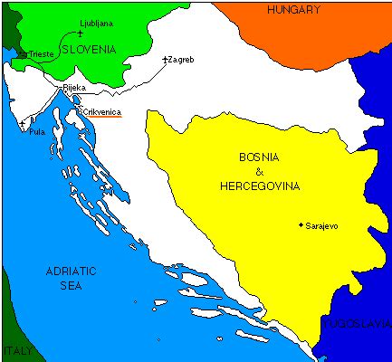 Crikvenica Croatia Map