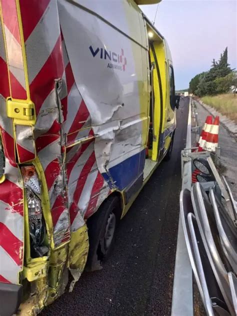 Nouveau Véhicule Dintervention Percuté Sur Le Réseau Vinci Autoroutes