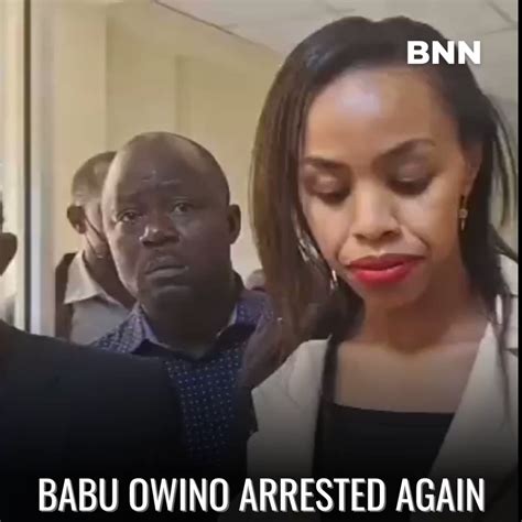 Edgar Obare On Twitter Embakasi East MP Babu Owino Arrested Again