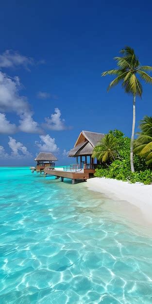 Premium AI Image | Best relaxing vacation island of Maldives