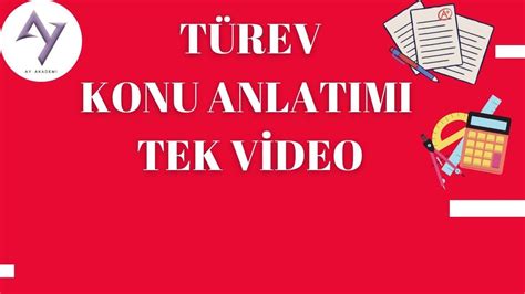 TÜREV KONU ANLATIMI TEK PART PDF YouTube