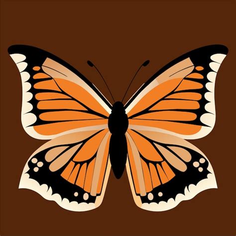 Premium Vector | Monarch butterfly symbol of transformation and beauty