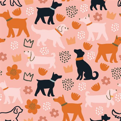 200+ Dog Pink Background Stock Illustrations, Royalty-Free Vector ...