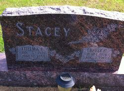 Ernest Oral Stacey M Morial Find A Grave