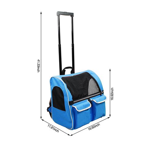 Airline Approved Pet Carrier For 25 Lb Dog With Wheels | Pets Animals US